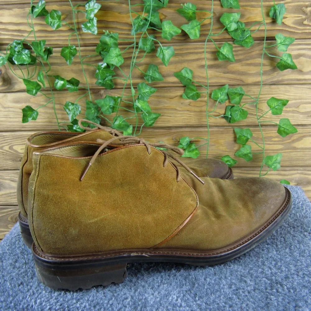 Armando Silva Zegna Men's 43 EU Brown Suede Leather Ankle Chukka Boots‎